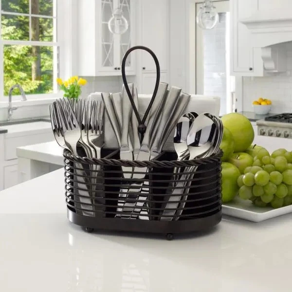 Gourmet Basics by Mikasa Black Over The Sink Organizer