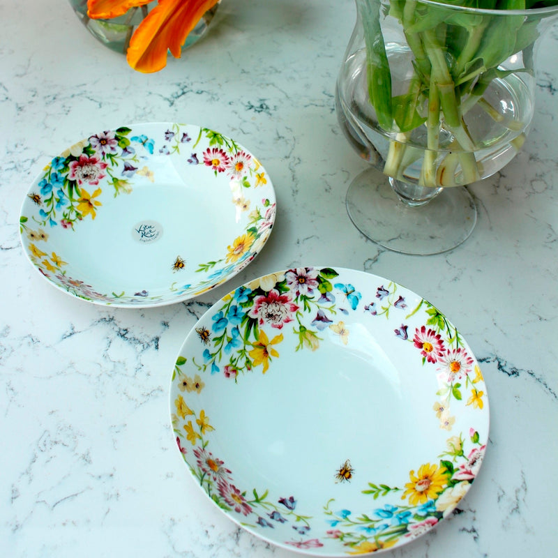 1Pcs Katie Alice English Garden Pasta Bowl
