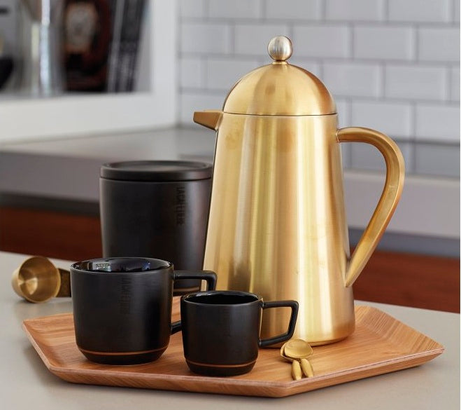 Brushed La Cafetiere Edited Thermique Double Walled 8 Cup Cafetiere  Gold