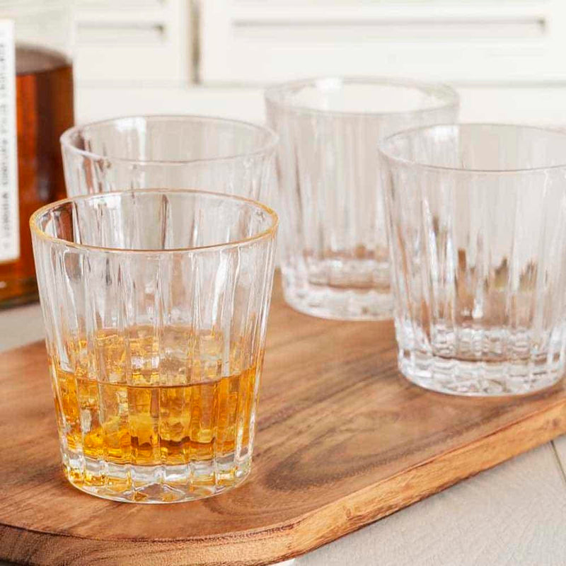 Mikasa Revel Set Of 4 12Oz Double Old Fashioned Glasses