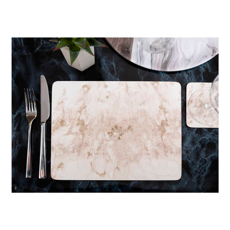 10.5 cm (4") Creative Tops Grey Marble Pack Of 6 Premium Placemats