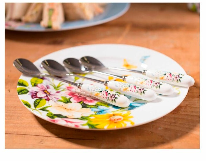Katie Alice English Garden Set Of 4 Teaspoons