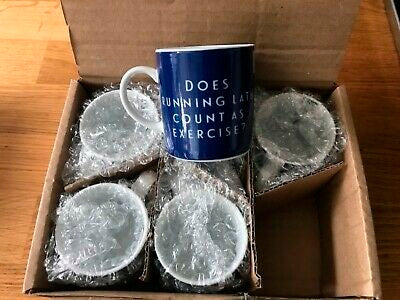 80ml Porcelain "Running Late" Espresso Cup & Saucer