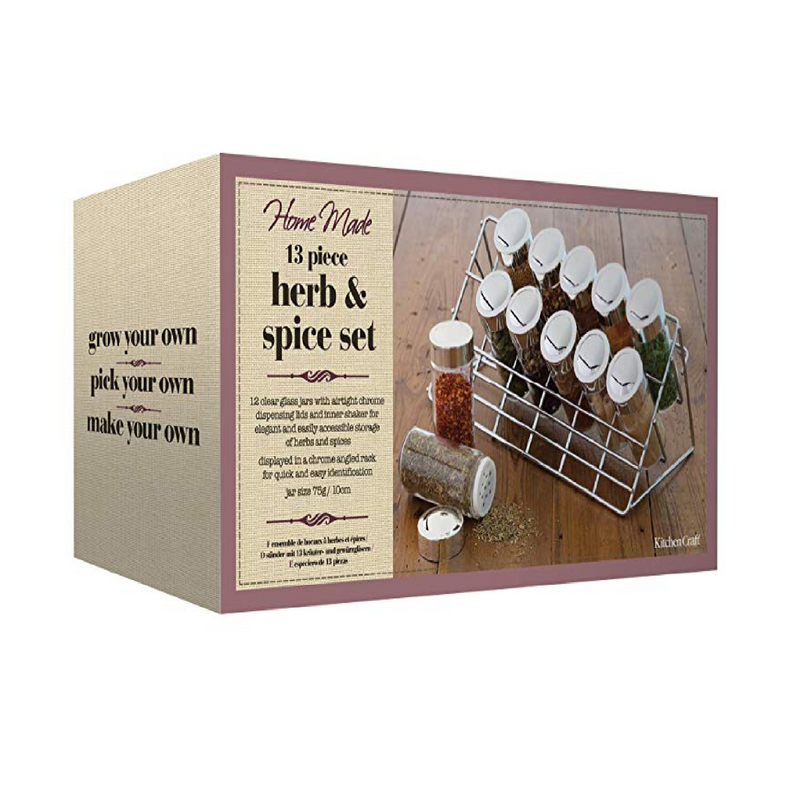 Kitchen Craft Kcspice Chrome Plated Spice Rack Set
