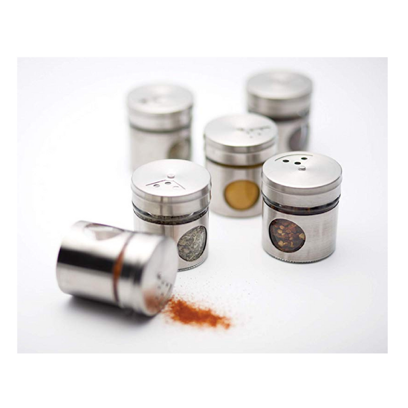 Kitchen Craft Kcspice Chrome Plated Spice Rack Set