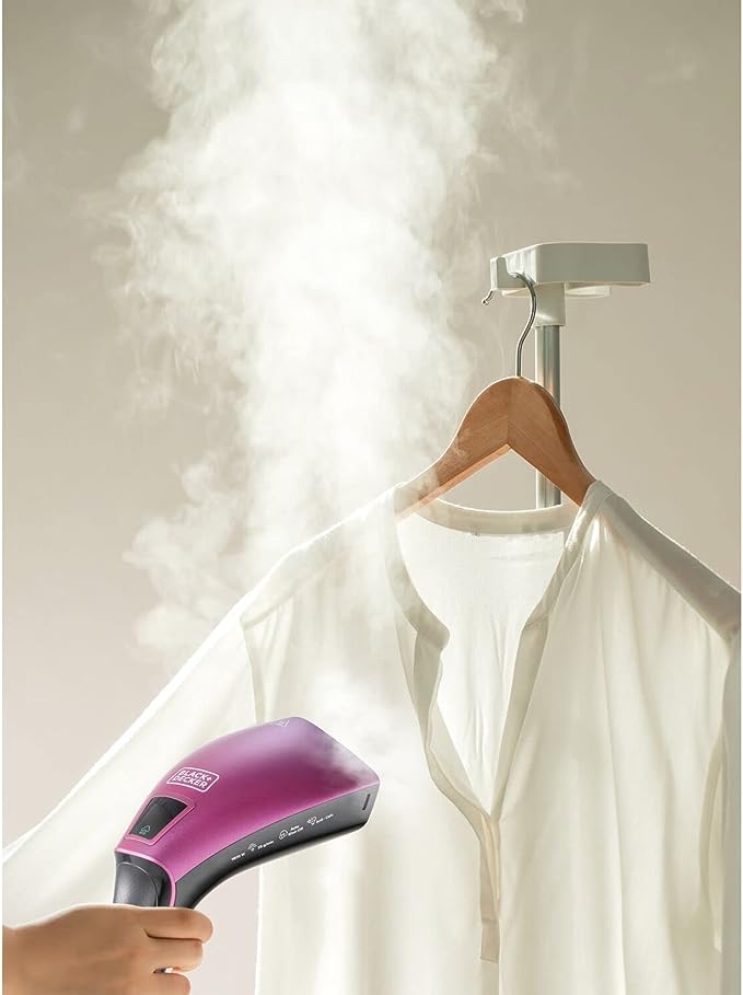 BLACK & DECKER PORTABLE DIGITAL HANDHELD GARMENT STEAMER 1600W BLACK HSTD1600-B5