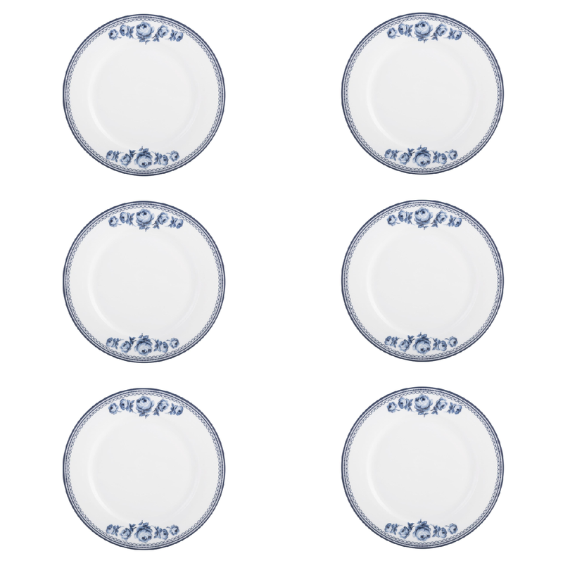 6pcs Katie Alice Vintage Indigo Dinner Plate