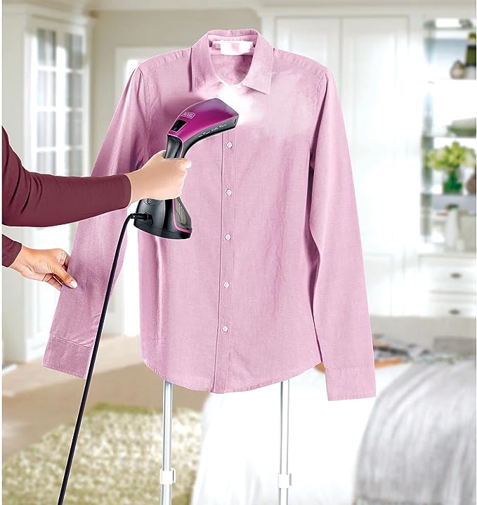 BLACK & DECKER PORTABLE DIGITAL HANDHELD GARMENT STEAMER 1600W BLACK HSTD1600-B5