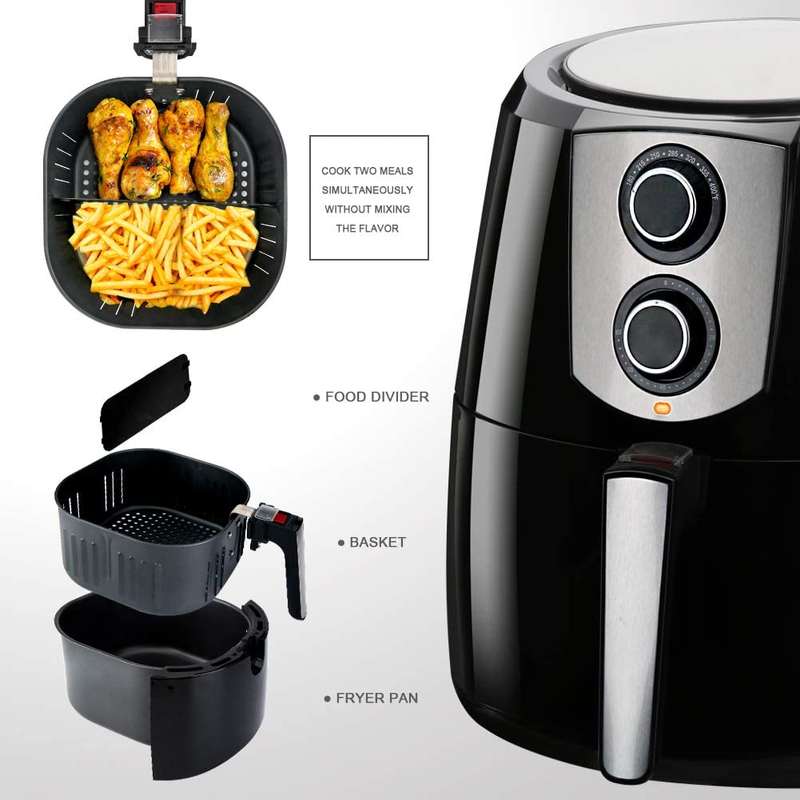 MEGA Air Fryer 5.2L 1800W – Black