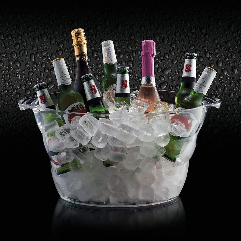 Bar Craft Mix It Acrylic Large Oval Drinks Pail / Cooler