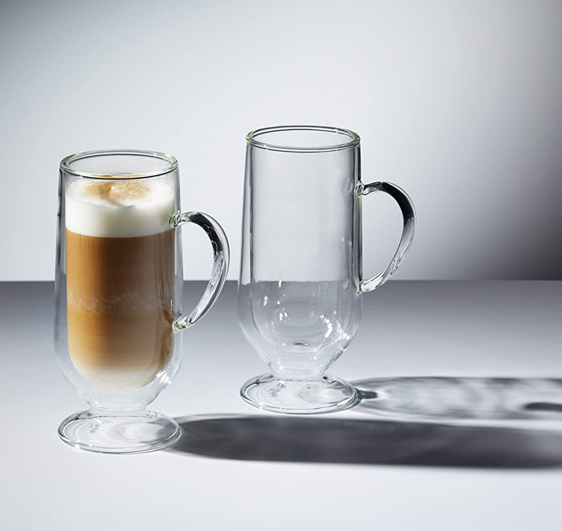 KitchenCraft Le’Xpress Double Walled Latte Glasses, 325 ml, Set of 2