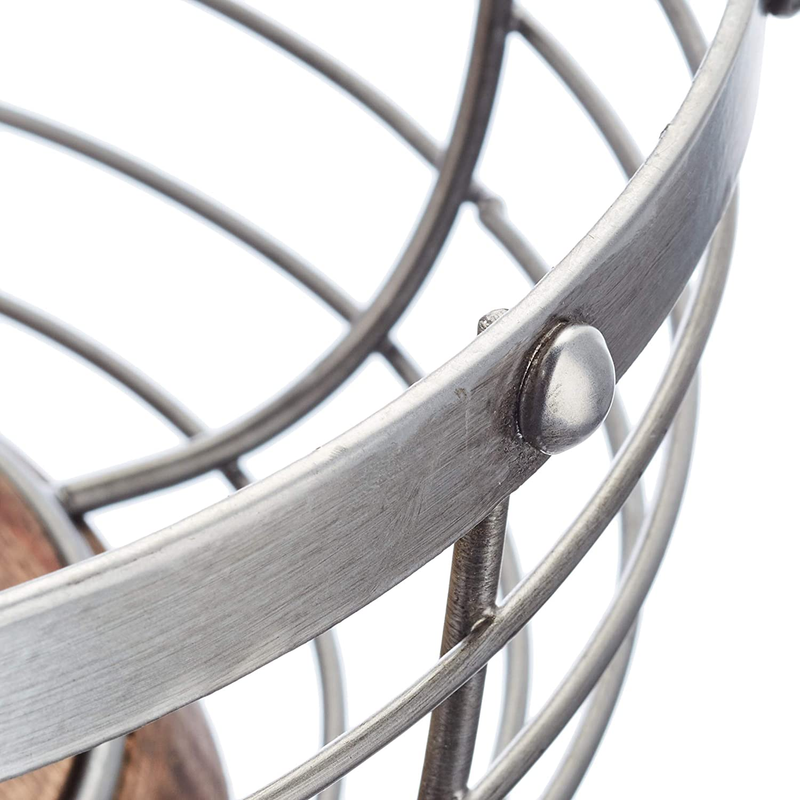 Industrial Kitchen Wire Fruit Basket 28x12cm, Tagged