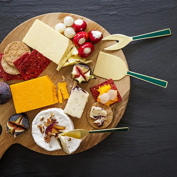 Artesa Enamel Cheese Knife Set – Green (3-Piece)