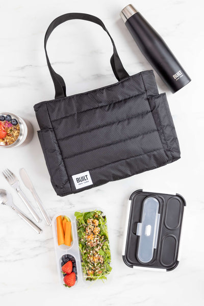 BUILT Insulated Tote Lunch Bag - Black