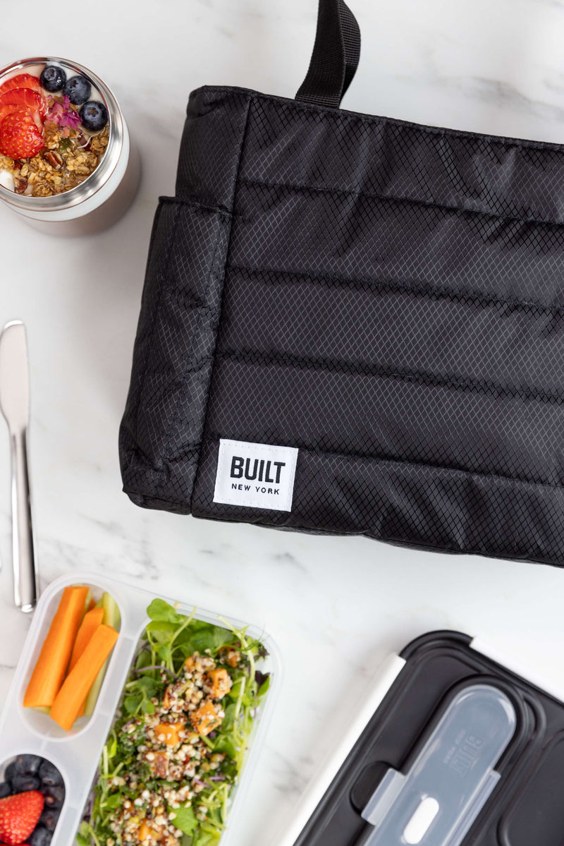 BUILT Insulated Tote Lunch Bag - Black