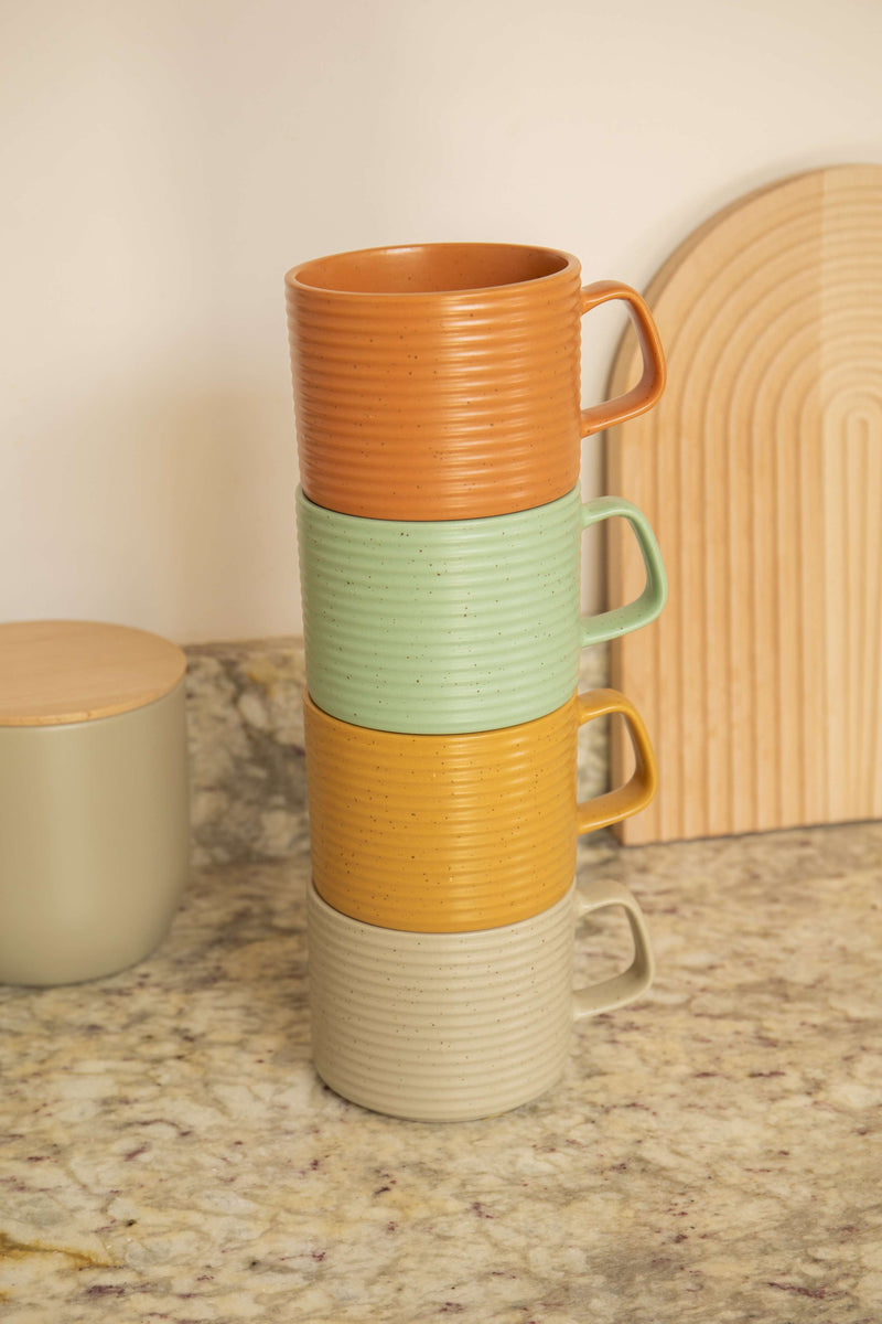Industrial Kitchen Set of 4 Mugs