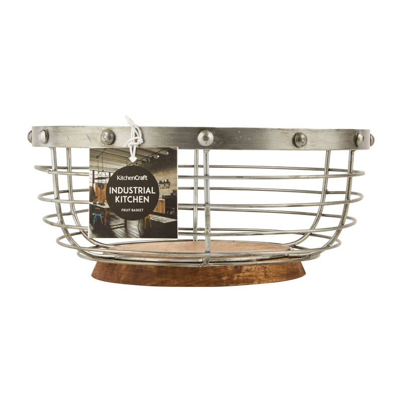 Industrial Kitchen Fruit Basket – Open Wire