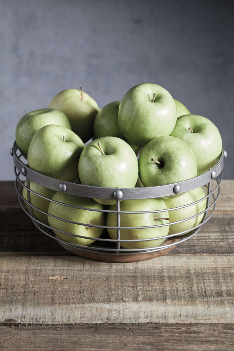 Industrial Kitchen Fruit Basket – Open Wire