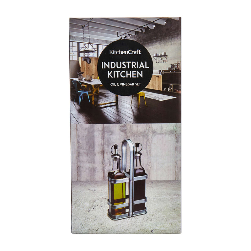 Industrial Kitchen Oil & Vinegar Dispenser Set (2-Piece)