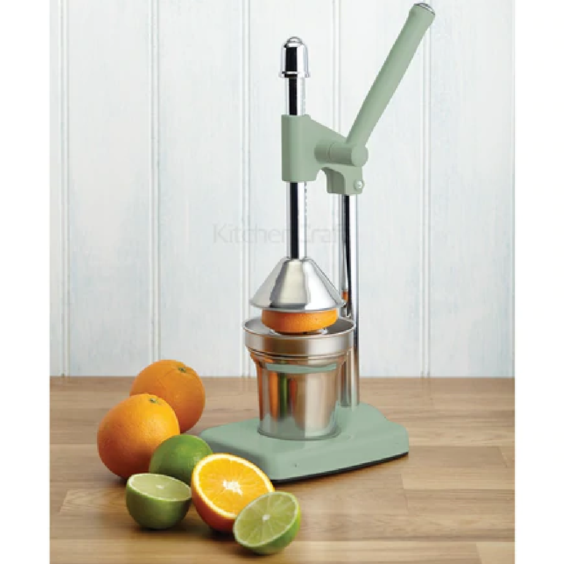 Living Nostalgia by KitchenCraft English Sage Green Orange Juicer