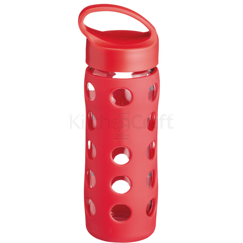 Colourworks Display of 12 450ml Glass Drinks Bottles