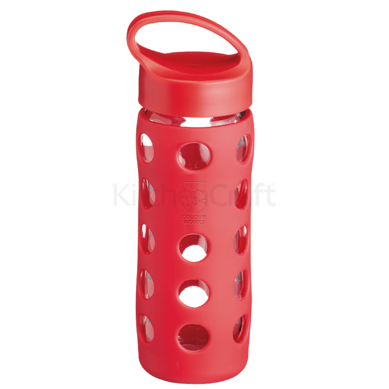 Colourworks Display of 12 450ml Glass Drinks Bottles