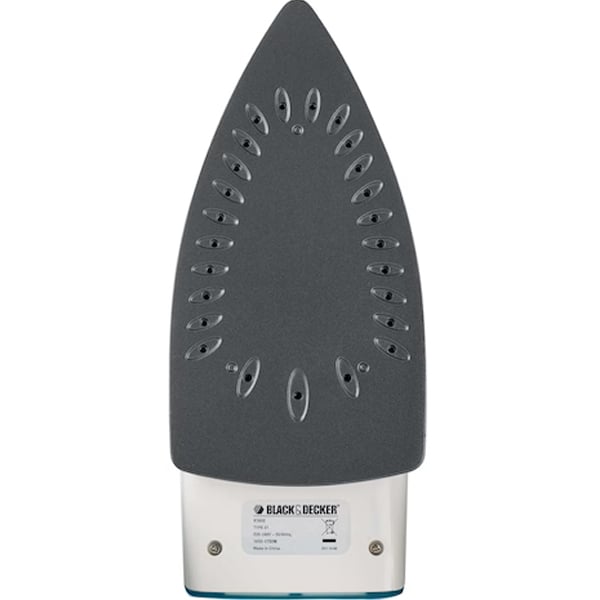 BLACK & DECKER 1750W STEAM IRON CERAMIC COATED SOLEPLATE X1600-B5