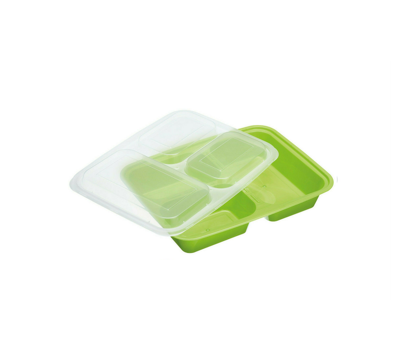 KitchenCraft Healthy Eating 5-Pack Portion Control Lunch Boxes with Compartments