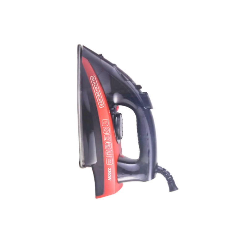 BLACK & DECKER 2200 WATT STEAM IRON WITH NON-STICK SOLEPLATE