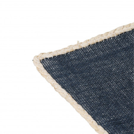 Creative Tops Rectangular Jute Placemats – Set of 4 (Navy Blue)