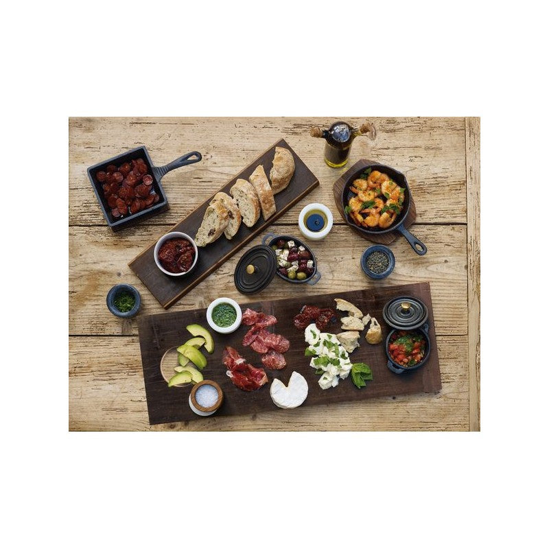Creative Tops Naturals CUISINE Set of serving board with a ceramic dish