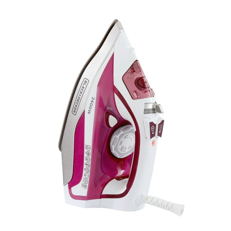 BLACK & DECKER 2400 WATT STEAM IRON WITH CERAMIC SOLEPLATE