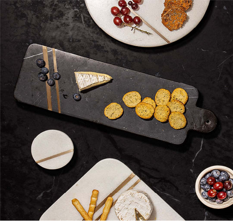 EMERSON WHITE LONG RECTANGLE SERVING BOARD