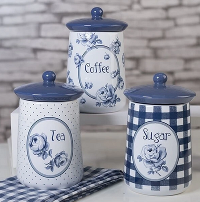 Coffee, Tea, Sugar Canisters