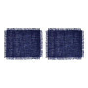 Mikasa Jute Rectangular Placemats – Navy (45 × 35 cm, Set of 2)