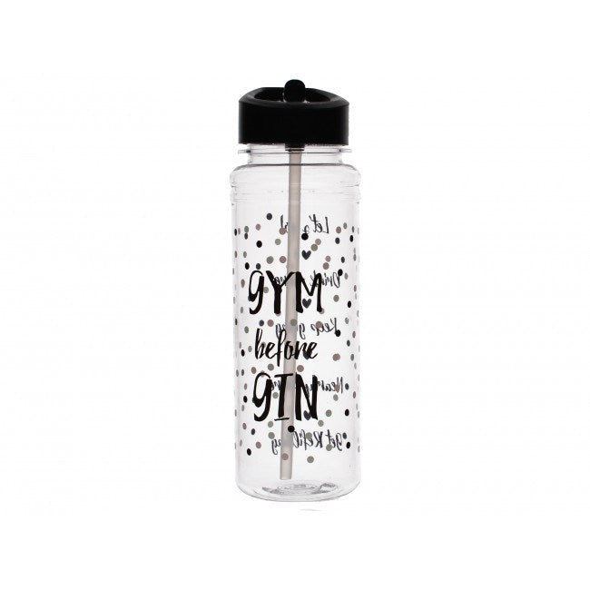 Creative Tops Ava & I Water Bottle Gym Before Gin 500ml Swing Tag