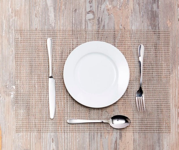 KitchenCraft Woven Metallic Silver Placemat