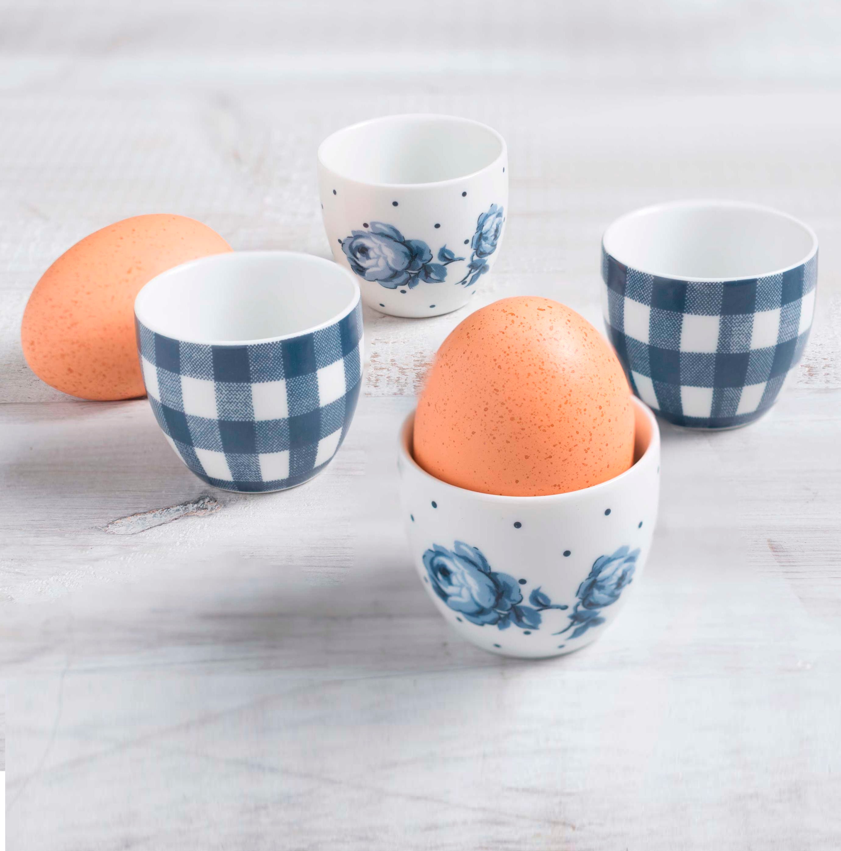 Katie Alice Vintage Indigo Set Of 4 Egg Cups