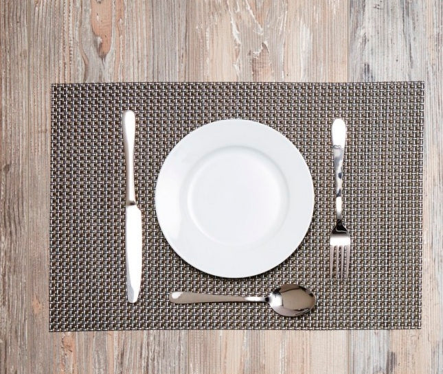 KitchenCraft Woven Metallic Weave Placemat