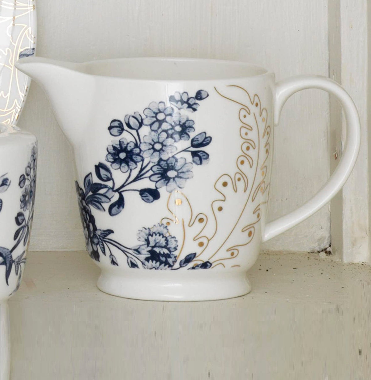 V&A Palmers Silk FINE CHINA CREAMER Milk Jug