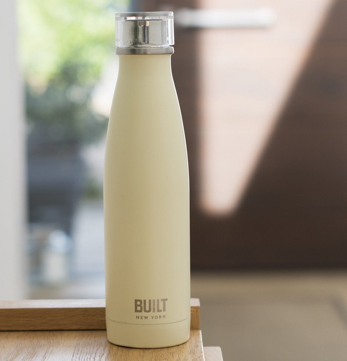 Built 17Oz Double Walled Stainless Steel Water Bottle Vanilla