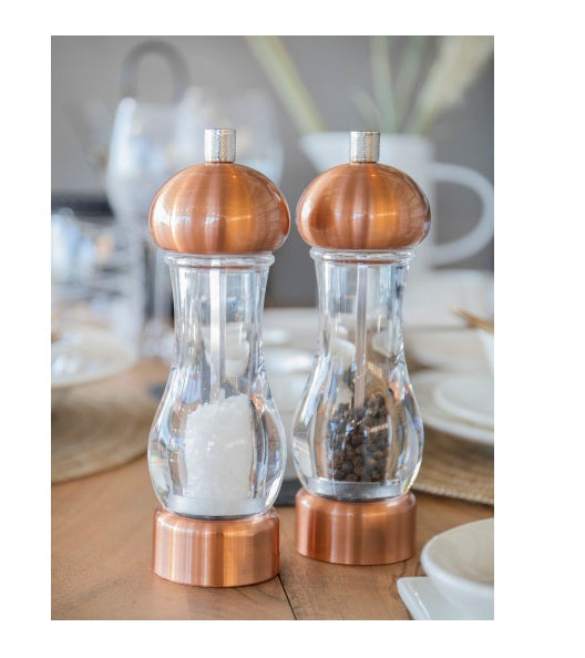 Kitchen Craft MCSNPCOPSALT 14.5cm Copper Effect Filled Capstan Salt Mill