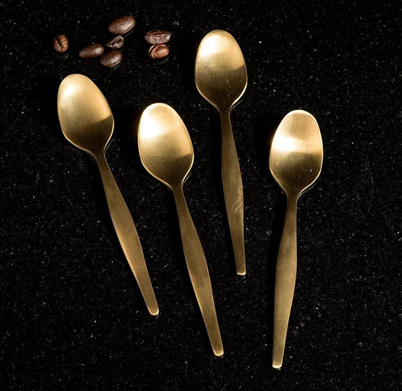 LC EDITED ESPRESSO SPOON SET OF 4 GOLD