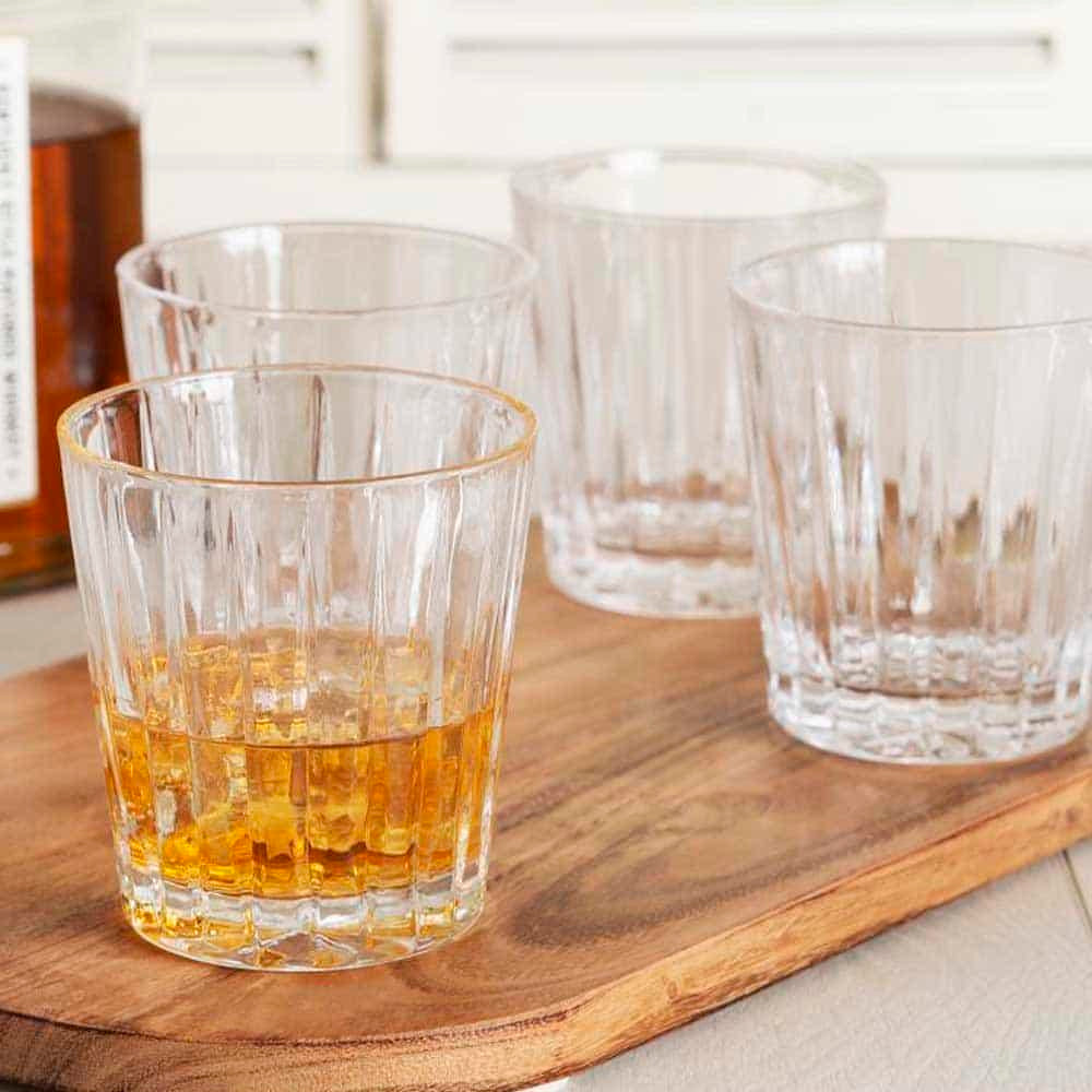 Mikasa Revel Set Of 4 12Oz Double Old Fashioned Glasses Mikasa Revel Set Of 4 12Oz Double Old Fashioned Glasses