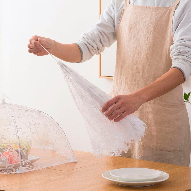 Kitchen Craft Umbrella Food Cover White 30.5cm