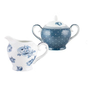Katie Alice Vintage Indigo Sugar And Creamer Set