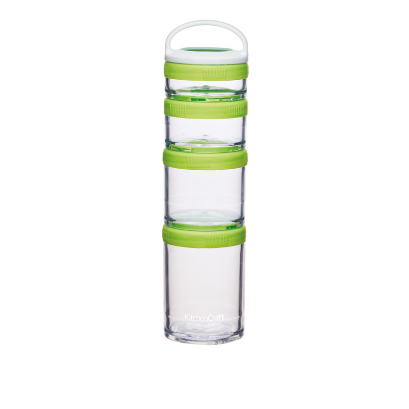 Stackable Snack Containers Set of 4