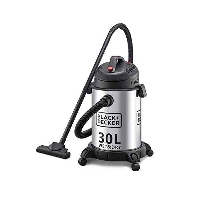 1610W 30L Wet and Dry Stainless Steel Tank, Drum Vacuum Cleaner