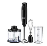 600W 3-in-1 Hand Blender with Chopper, Black