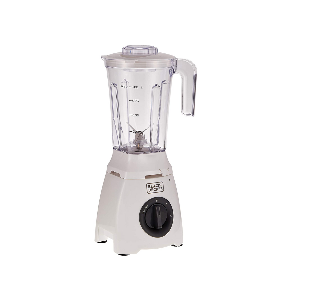 Black+Decker 400W Blender with Grinder, White